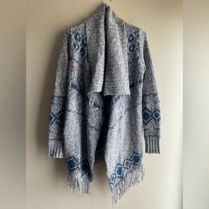 Ruby Moon Gray Women Wool Cardigan Size XS